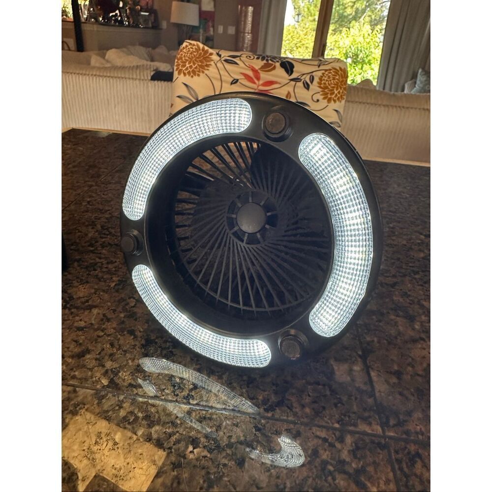 Make up light with fan